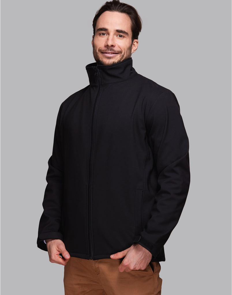 Blouson Softshell Homme CETOM – Coupe-vent, Respirant, Avec Capuche Ajustable Et Poches Zippées – Bleu Marine