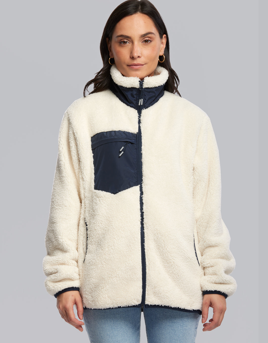 Veste Polaire Sherpa Aztèque Femme - Manteau Léger Flou Hiver, Style Western Boho